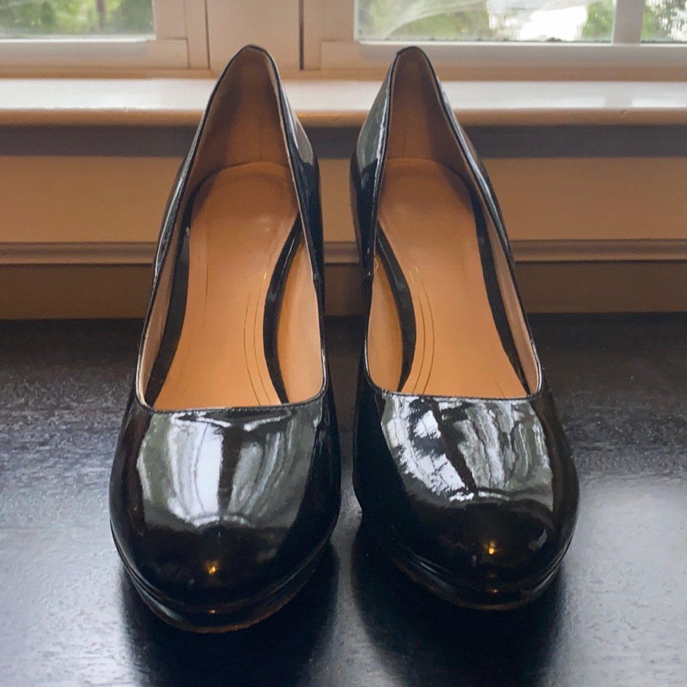 Black Patent Cole Haan Chelsea Heels